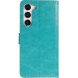 Hülle Samsung Galaxy A14 - Premium Flip Leder Tasche - Türkis