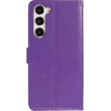 Hülle Samsung Galaxy S23+ - Premium Flip Leder Tasche - Violett