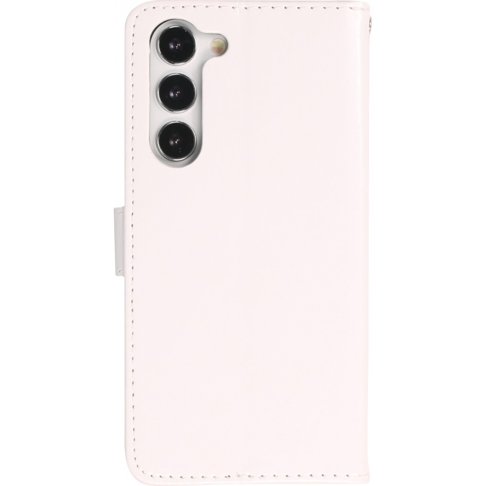 Hülle Samsung Galaxy A54 - Premium Flip Leder Tasche - Weiss