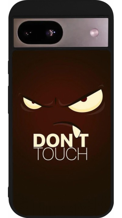 Google Pixel 8a Case Hülle - Silikon schwarz Angry Dont Touch