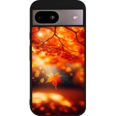 Google Pixel 8a Case Hülle - Silikon schwarz Herbst Magisch Orange