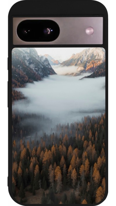 Google Pixel 8a Case Hülle - Silikon schwarz Autumn 22 forest lanscape