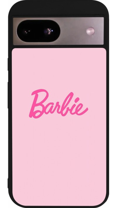 Google Pixel 8a Case Hülle - Silikon schwarz Barbie Text