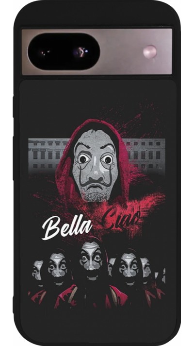 Google Pixel 8a Case Hülle - Silikon schwarz Bella Ciao