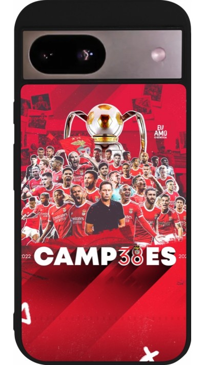 Google Pixel 8a Case Hülle - Silikon schwarz Benfica Campeoes 2023