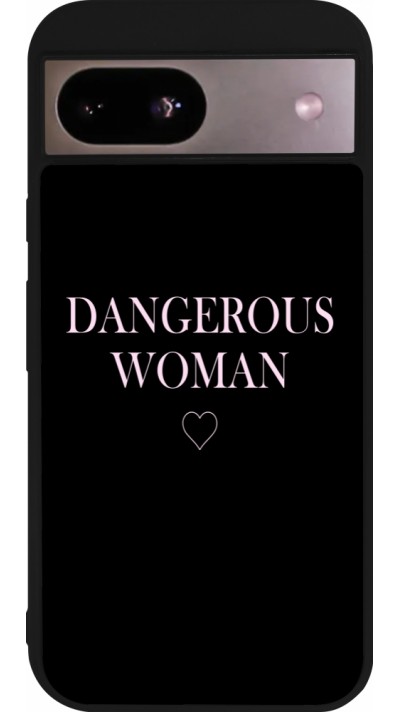 Google Pixel 8a Case Hülle - Silikon schwarz Dangerous woman