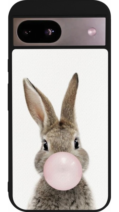 Google Pixel 8a Case Hülle - Silikon schwarz Easter 2023 bubble gum bunny