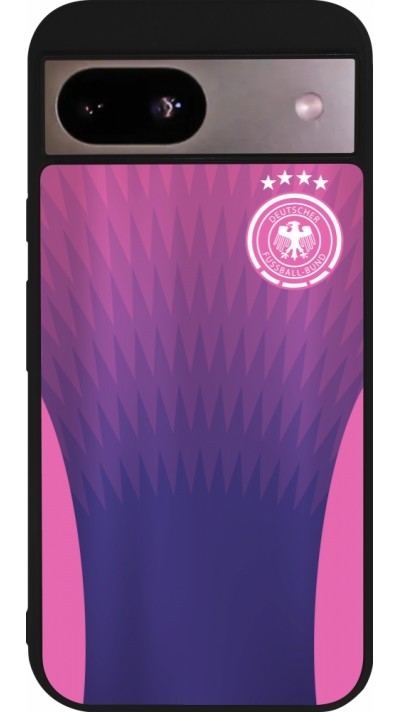 Google Pixel 8a Case Hülle - Silikon schwarz Deutschland Away personalisierbares Fussballtrikot