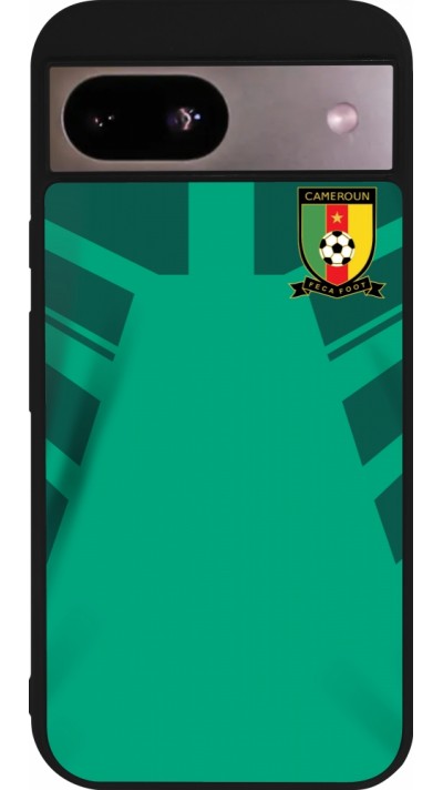 Google Pixel 8a Case Hülle - Silikon schwarz Kamerun 2022 personalisierbares Fussballtrikot