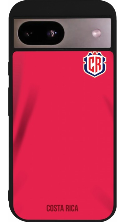 Google Pixel 8a Case Hülle - Silikon schwarz Costa Rica 2022 personalisierbares Fussballtrikot