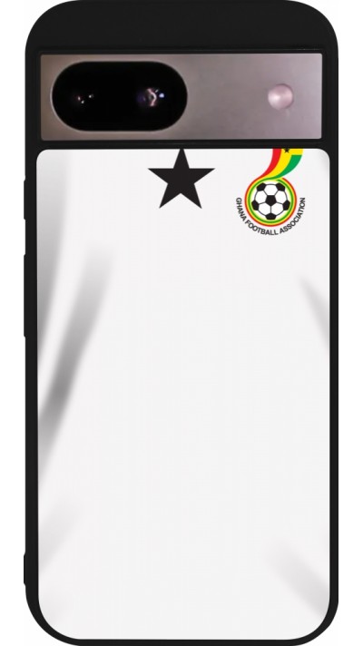 Google Pixel 8a Case Hülle - Silikon schwarz Ghana 2022 personalisierbares Fussballtrikot