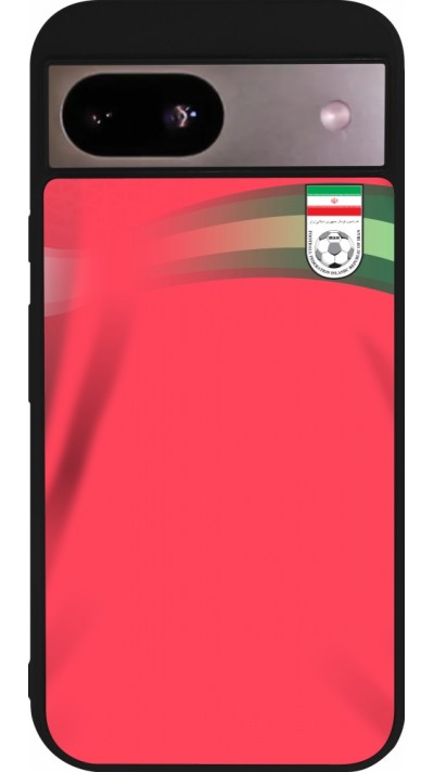 Google Pixel 8a Case Hülle - Silikon schwarz Iran 2022 personalisierbares Fussballtrikot