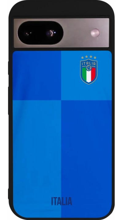 Google Pixel 8a Case Hülle - Silikon schwarz Italien 2022 personalisierbares Fußballtrikot