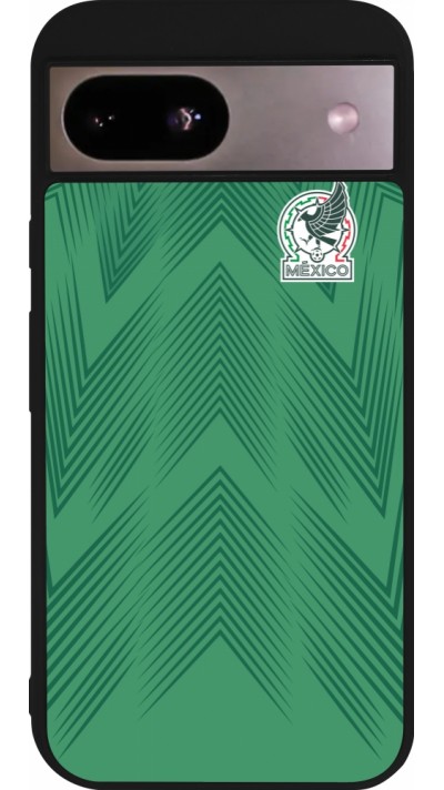 Google Pixel 8a Case Hülle - Silikon schwarz Mexiko 2022 personalisierbares Fussballtrikot