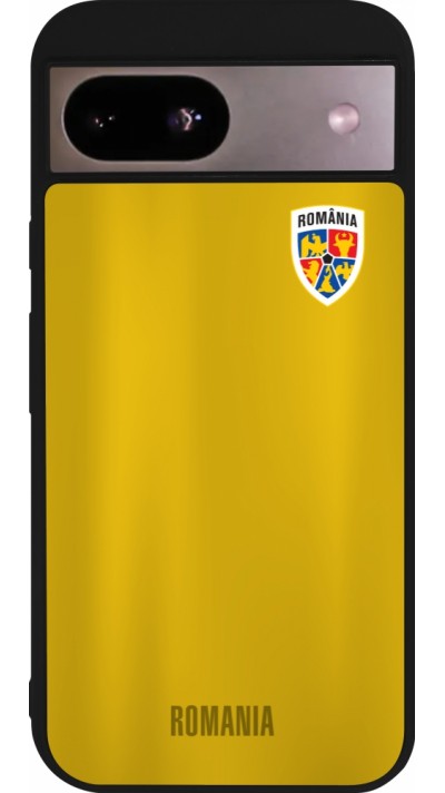 Google Pixel 8a Case Hülle - Silikon schwarz Fussballtrikot Rumänien