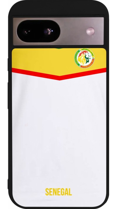 Google Pixel 8a Case Hülle - Silikon schwarz Senegal 2022 personalisierbares Fußballtrikot