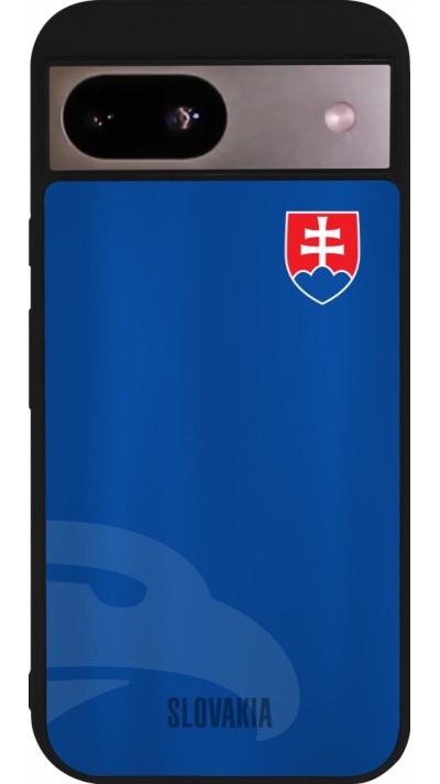 Google Pixel 8a Case Hülle - Silikon schwarz Fussballtrikot Slowakei