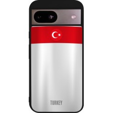 Google Pixel 8a Case Hülle - Silikon schwarz Türkei personalisierbares Fussballtrikot