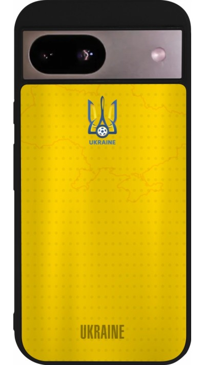 Google Pixel 8a Case Hülle - Silikon schwarz Fussballtrikot Ukraine