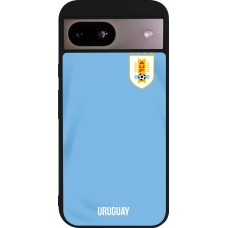 Google Pixel 8a Case Hülle - Silikon schwarz Uruguay 2022 personalisierbares Fussballtrikot