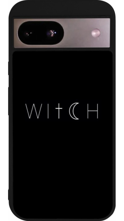 Google Pixel 8a Case Hülle - Silikon schwarz Halloween 22 witch word