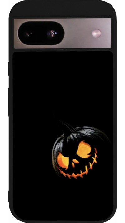 Google Pixel 8a Case Hülle - Silikon schwarz Halloween 2023 discreet pumpkin