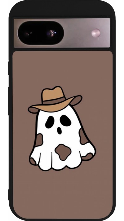 Google Pixel 8a Case Hülle - Silikon schwarz Halloween 2024 cowboy ghost