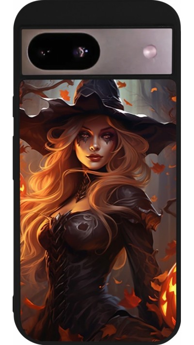 Google Pixel 8a Case Hülle - Silikon schwarz Halloween 2024 sexy witch