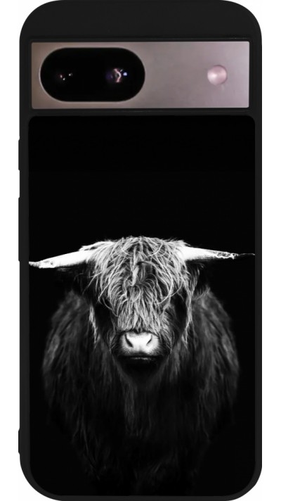 Google Pixel 8a Case Hülle - Silikon schwarz Highland calf black