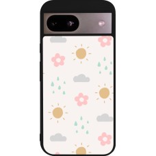 Google Pixel 8a Case Hülle - Silikon schwarz Spring 23 weather