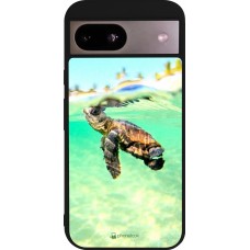 Google Pixel 8a Case Hülle - Silikon schwarz Turtle Underwater