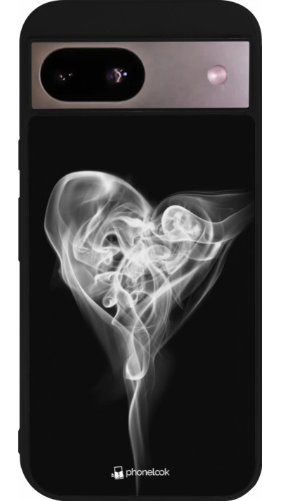 Google Pixel 8a Case Hülle - Silikon schwarz Valentine 2022 Black Smoke