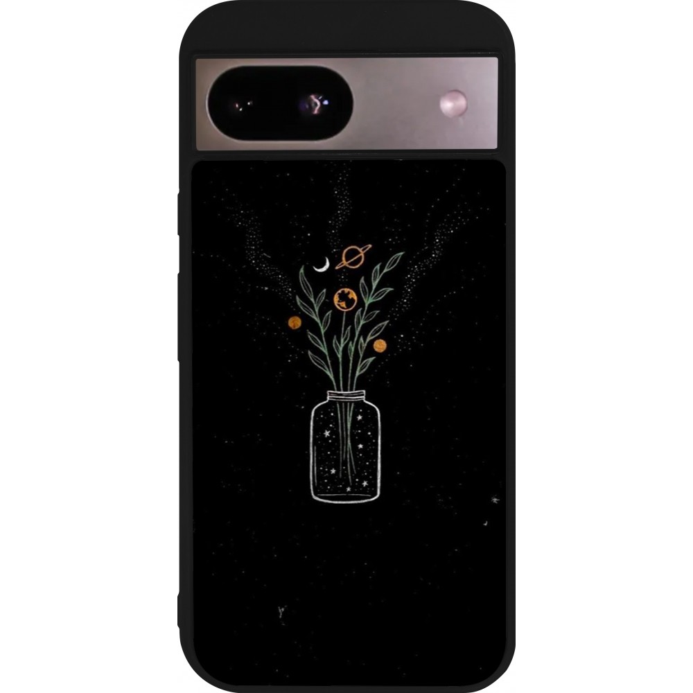 Google Pixel 8a Case Hülle - Silikon schwarz Vase black