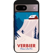 Google Pixel 8a Case Hülle - Silikon schwarz Verbier Cabane Mont-Fort