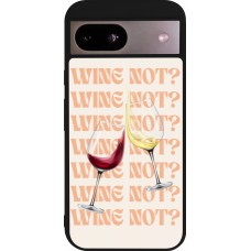 Google Pixel 8a Case Hülle - Silikon schwarz Wine not