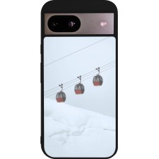 Google Pixel 8a Case Hülle - Silikon schwarz Winter 22 ski lift