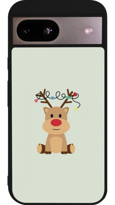 Google Pixel 8a Case Hülle - Silikon schwarz Christmas 22 baby reindeer