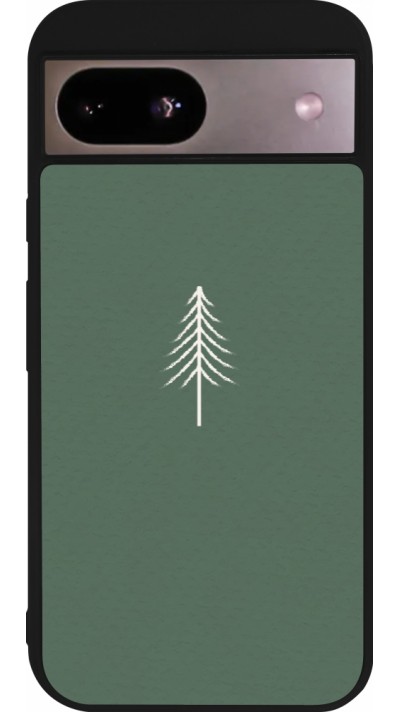 Google Pixel 8a Case Hülle - Silikon schwarz Christmas 22 minimalist tree