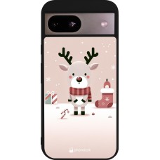 Google Pixel 8a Case Hülle - Silikon schwarz Weihnachten 2023 Choupinette Rentier