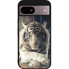 Google Pixel 8a Case Hülle - Silikon schwarz Zen Tiger