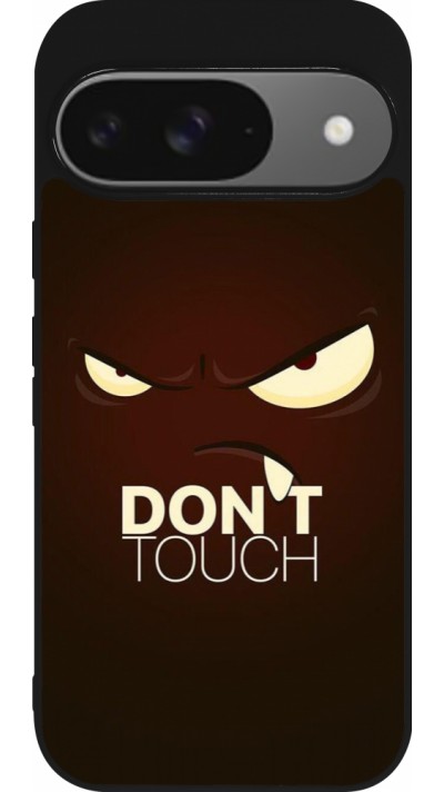 Google Pixel 9 / Pixel 9 Pro Case Hülle - Silikon schwarz Angry Dont Touch