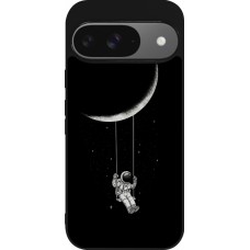 Google Pixel 9 / Pixel 9 Pro Case Hülle - Silikon schwarz Astro balançoire