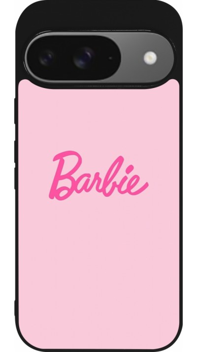 Google Pixel 9 / Pixel 9 Pro Case Hülle - Silikon schwarz Barbie Text