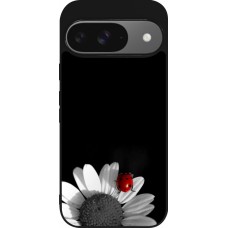 Google Pixel 9 / Pixel 9 Pro Case Hülle - Silikon schwarz Black and white Cox