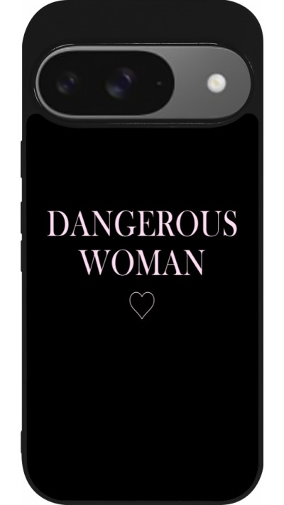 Google Pixel 9 / Pixel 9 Pro Case Hülle - Silikon schwarz Dangerous woman