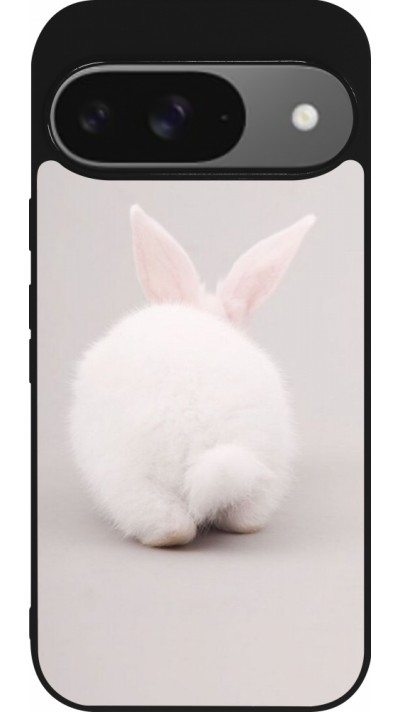 Google Pixel 9 / Pixel 9 Pro Case Hülle - Silikon schwarz Easter 2024 bunny butt