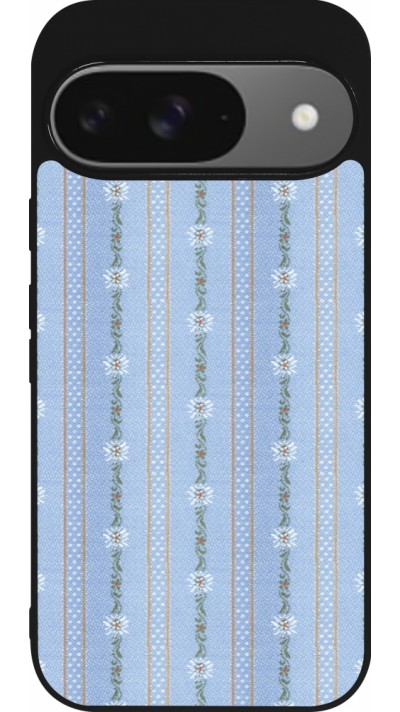 Google Pixel 9 / Pixel 9 Pro Case Hülle - Silikon schwarz Edelweiss