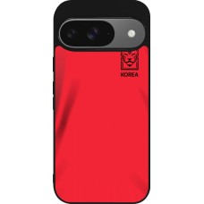 Google Pixel 9 / Pixel 9 Pro Case Hülle - Silikon schwarz Südkorea 2022 personalisierbares Fussballtrikot