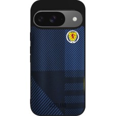 Google Pixel 9 / Pixel 9 Pro Case Hülle - Silikon schwarz Schottland personalisierbares Fussballtrikot