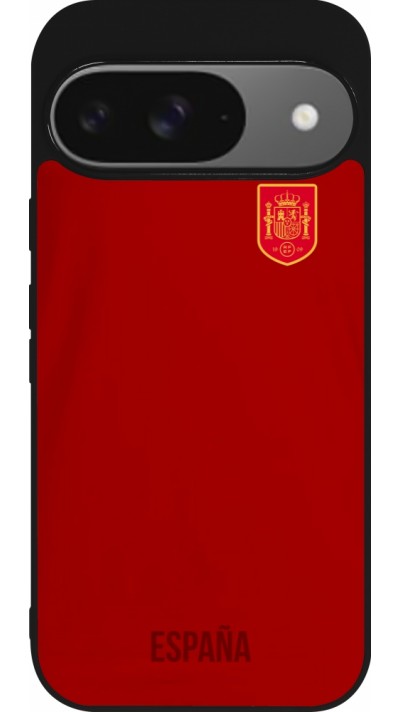 Google Pixel 9 / Pixel 9 Pro Case Hülle - Silikon schwarz Spanien 2022 personalisierbares Fußballtrikot